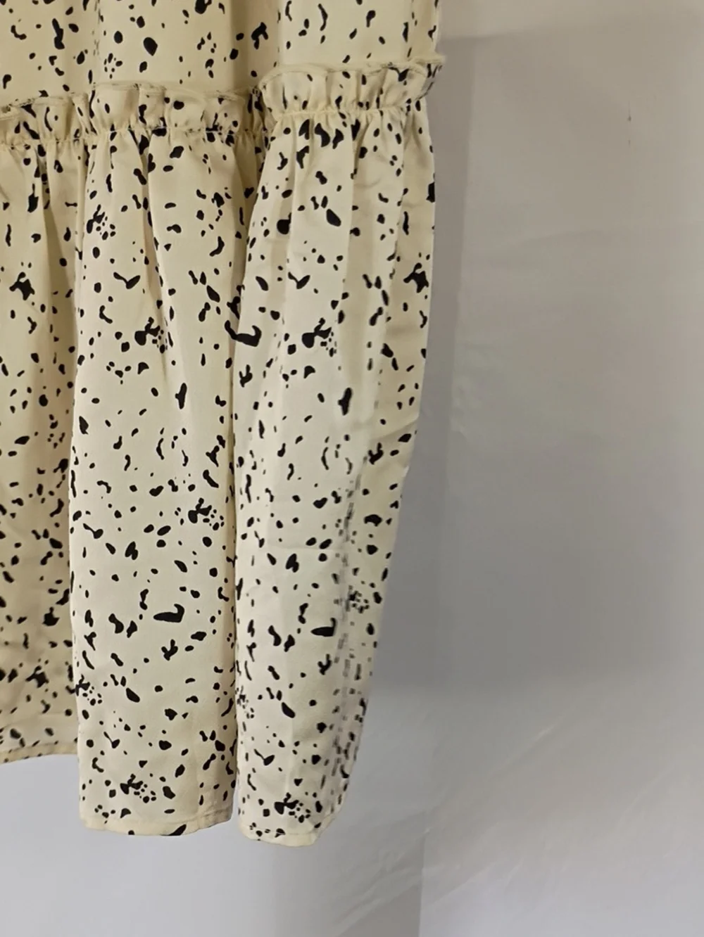 NWT Hayden Cream Midi Skirt with Black Speckle Print Size 1XL